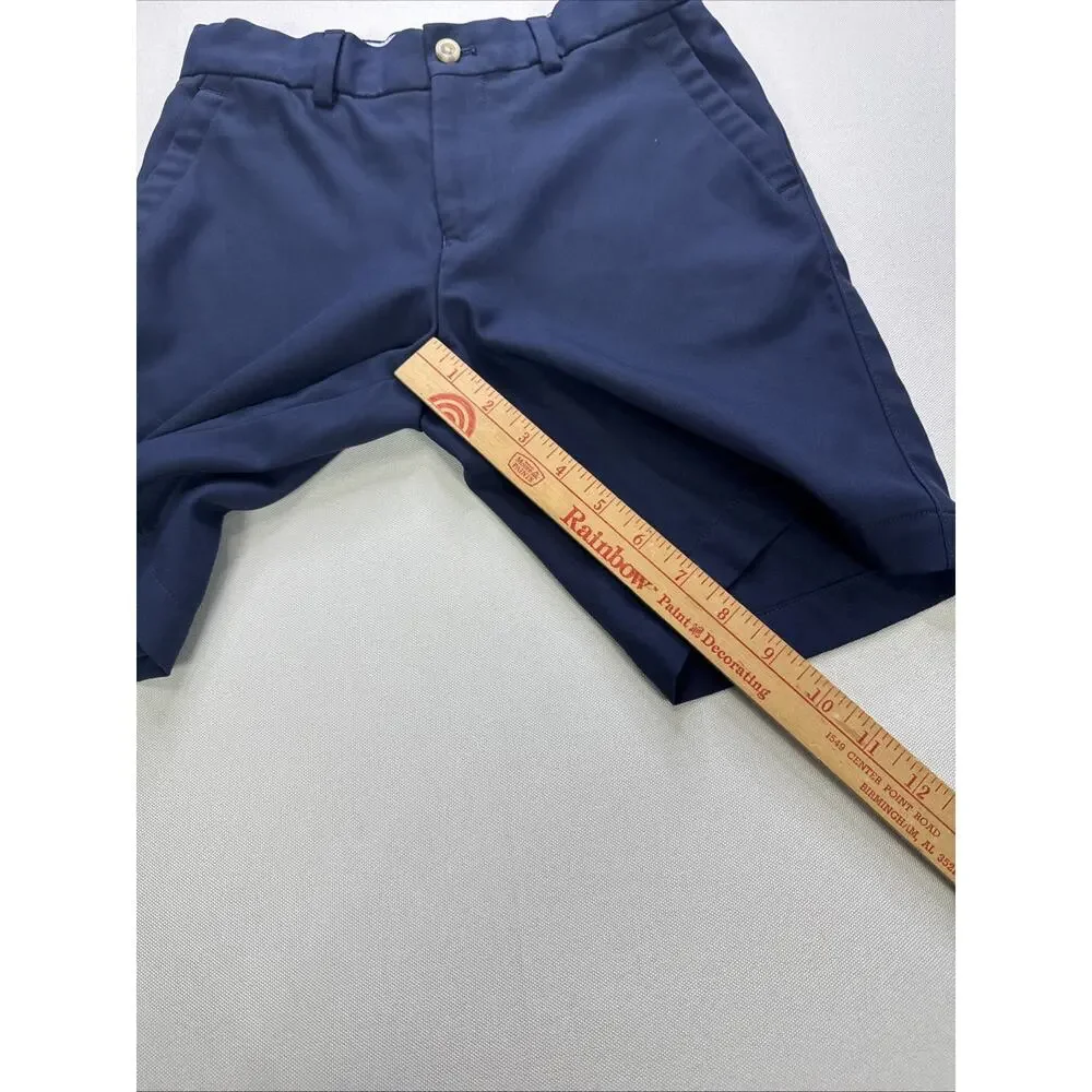 Peter Millar Salem Performance Boy's Size M Navy Blue Kids Golf Shorts Chino